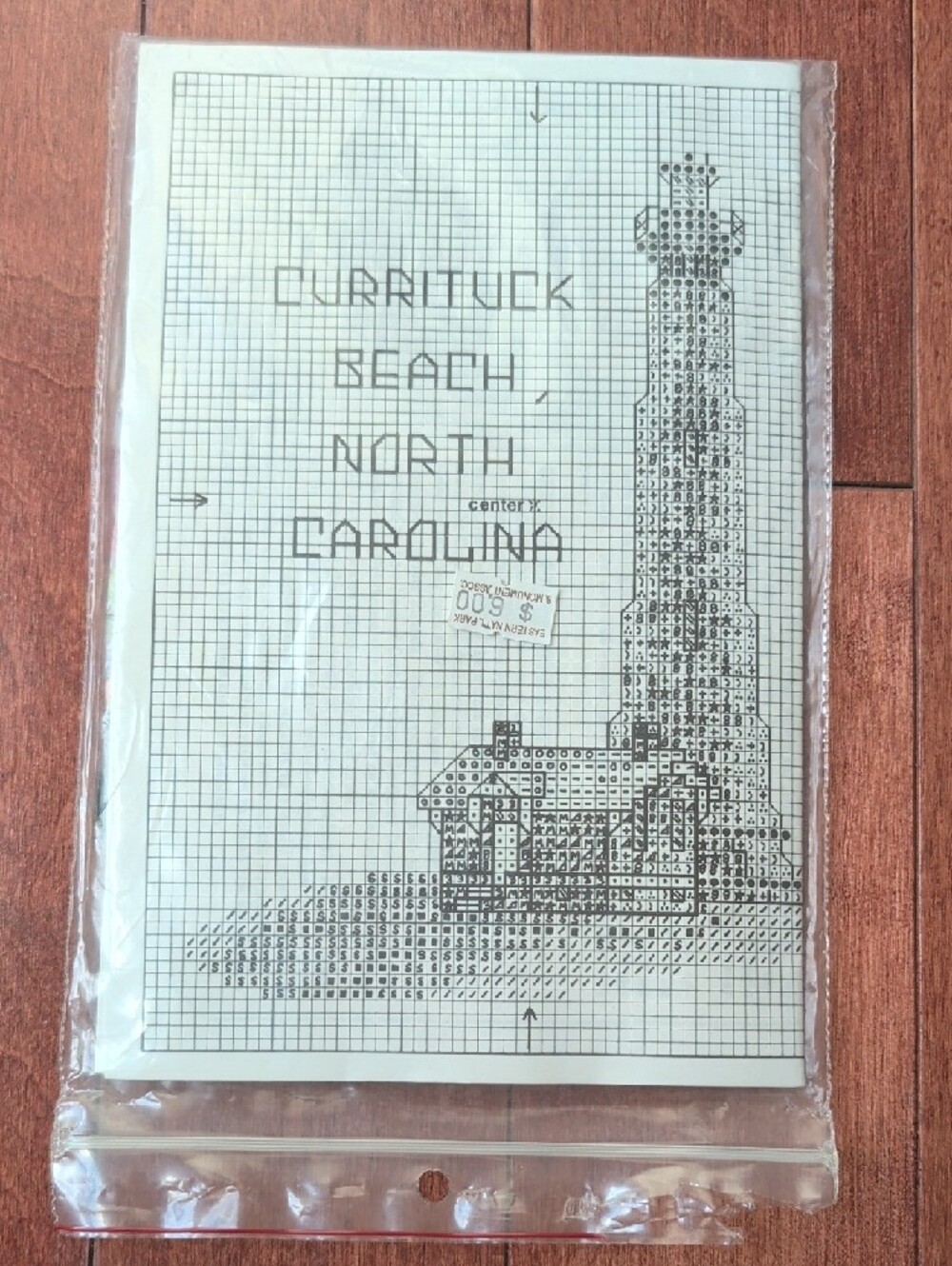 Vintage With Tags - Currituck Beach Lighthouse Counted Cross-Stitch Kit - Picture 2 of 4